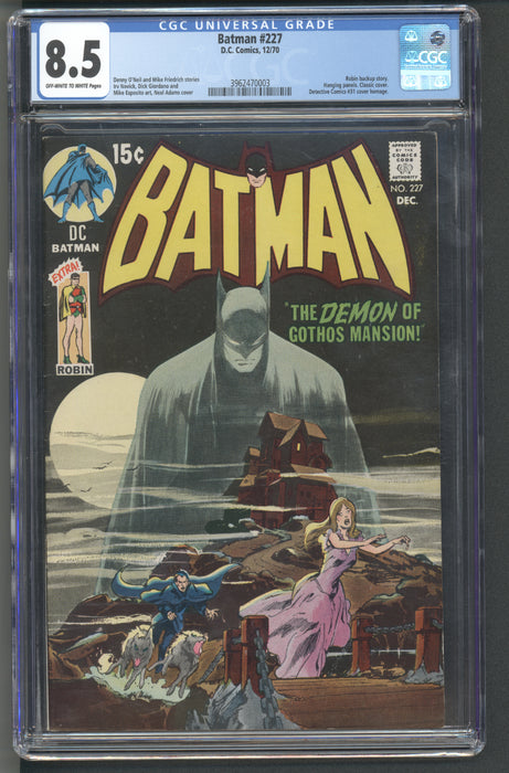 BATMAN #227 CGC 8.5 1970 D.C. COMICS