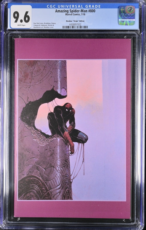 AMAZING SPIDER-MAN #800 CGC 9.6 1:1000 MOEBIUS VIRGIN