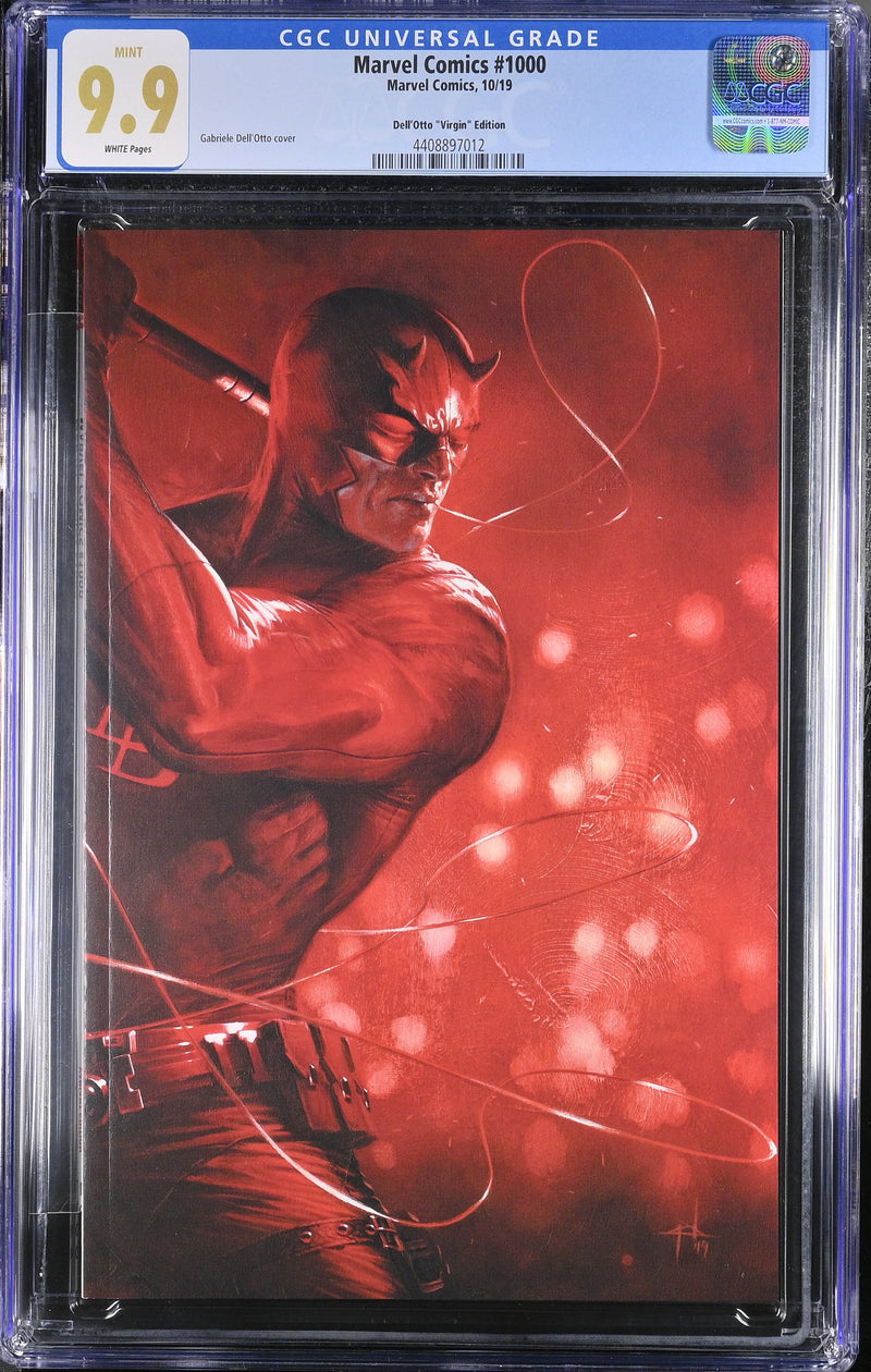 MARVEL COMICS #1000 CGC 9.9 DELL'OTTO VIRGIN