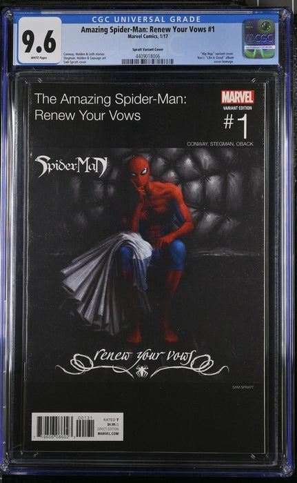 Amazing Spider-man Renew Your Vows #1 CGC 9.6 HIP HOP HOMAGE COVER