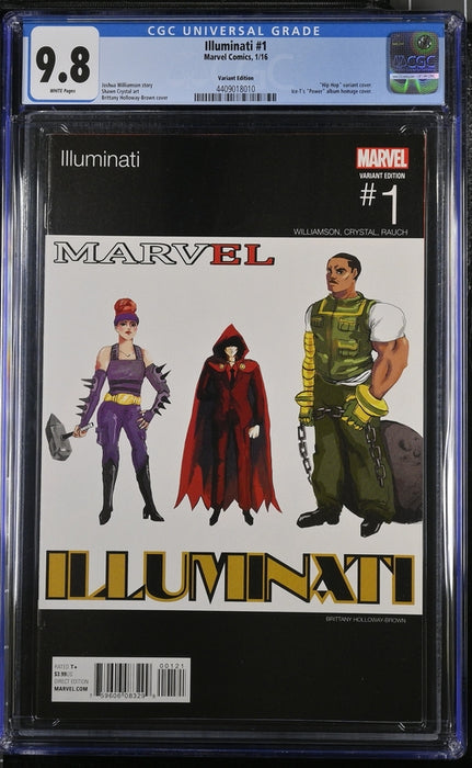 Illuminati #1 CGC 9.8 Ice-T's "Power" HIP HOP HOMAGE COVER