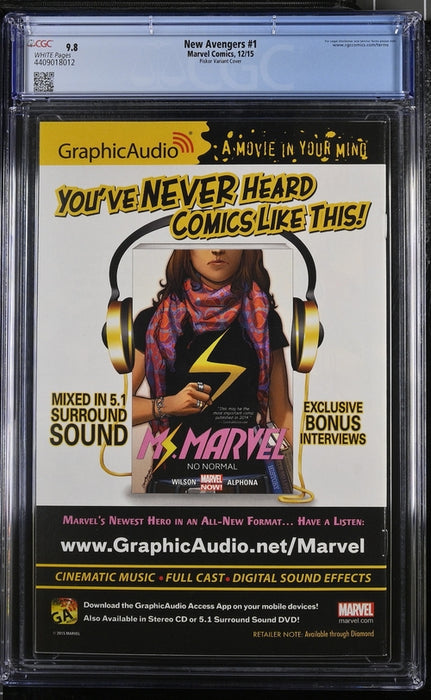 New Avengers #1 CGC 9.8 Ed Piskor HIP HOP HOMAGE COVER