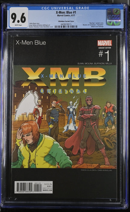 X-MEN BLUE #1 CGC 9.6 RAMON VILLALOBOS HIP HOP HOMAGE COVER