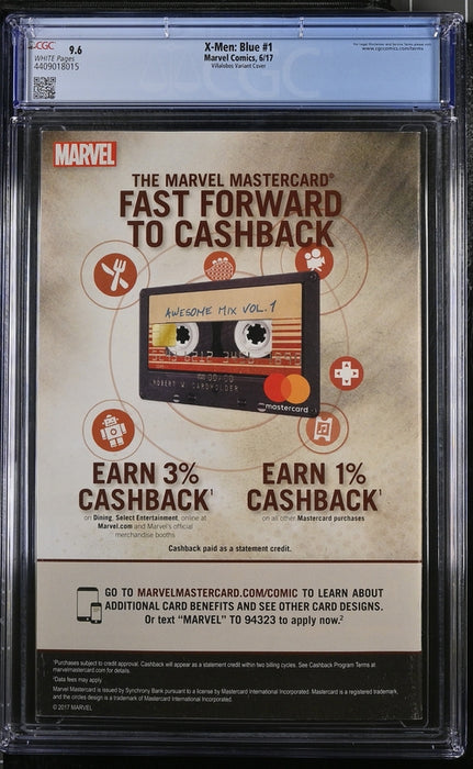 X-MEN BLUE #1 CGC 9.6 RAMON VILLALOBOS HIP HOP HOMAGE COVER