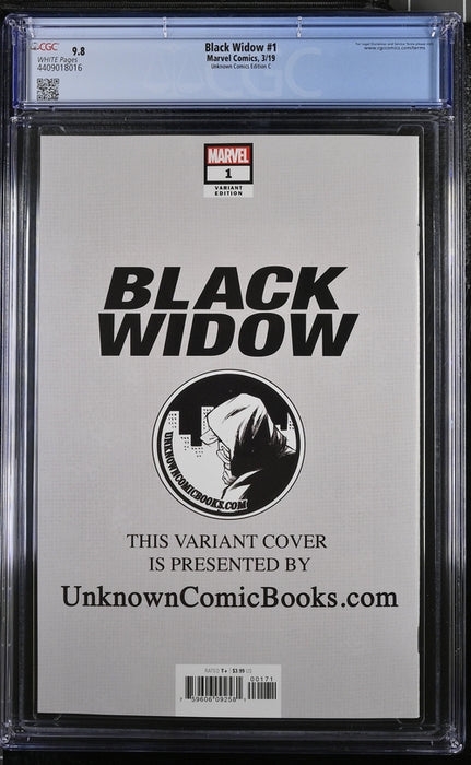 Black Widow #1 CGC 9.8 Jay Anacleto VIRGIN WHITE COVER 3/19 