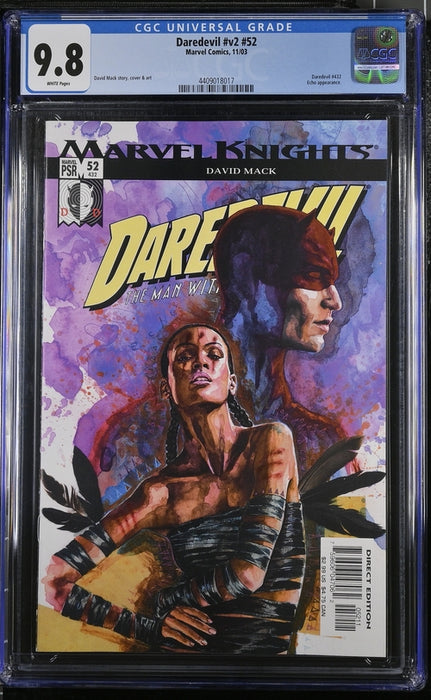 Daredevil #52 CGC 9.8 David Mack Cover Origin of Echo 11/2003