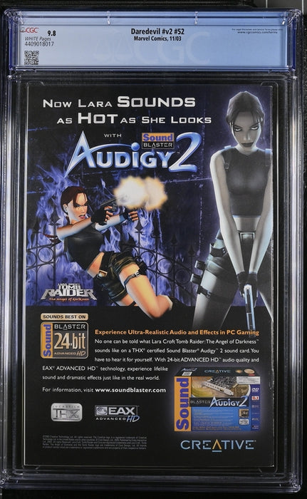 Daredevil #52 CGC 9.8 David Mack Cover Origin of Echo 11/2003