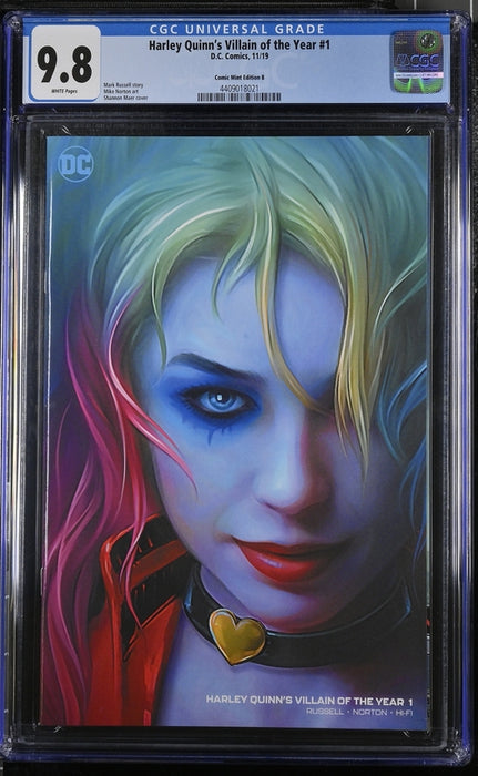 Harley Quinn's Villain of the Year #1 CGC 9.8 Shannon Maer COVER B 11/19
