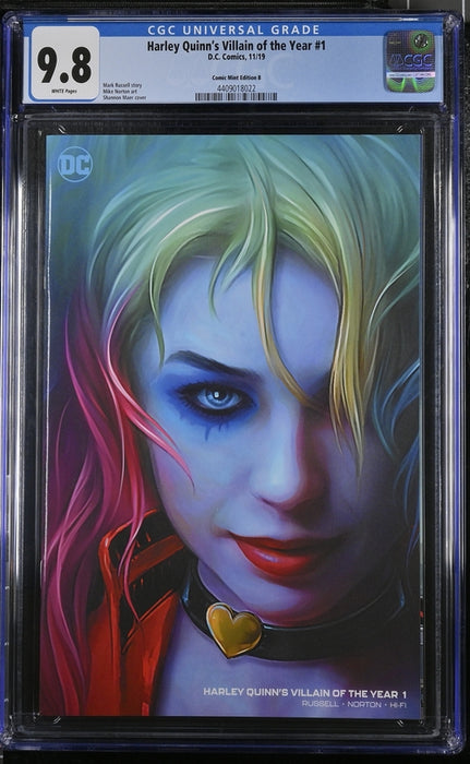 Harley Quinn's Villain of the Year #1 CGC 9.8 Shannon Maer COVER B 11/19