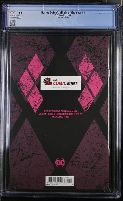 Harley Quinn's Villain of the Year #1 CGC 9.8 Shannon Maer COVER B 11/19