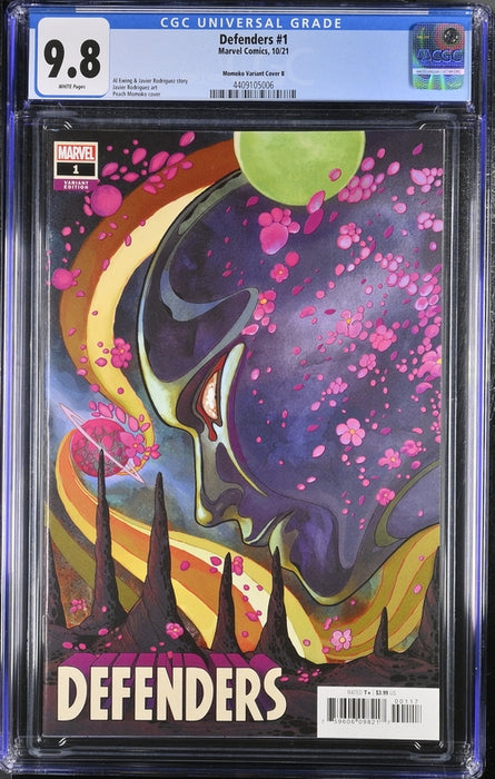 DEFENDERS #1 CGC 9.8 1:50 PEACH MOMOKO SILVER SURFER BLACK