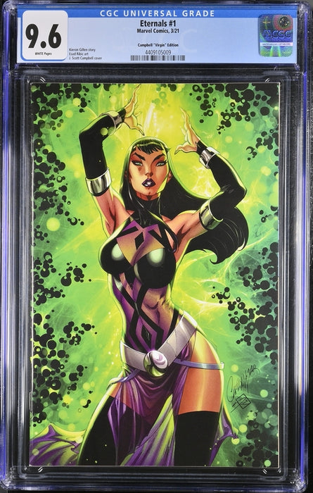 ETERNALS #1 CGC 9.6 CAMPBELL VIRGIN 2021