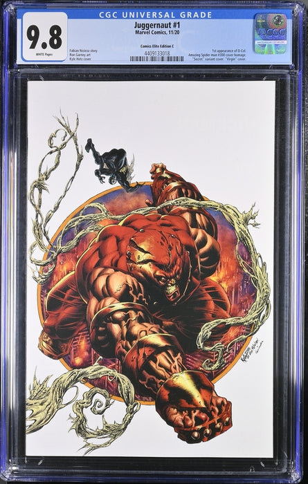 JUGGERNAUT #1Â CGC 9.8 HOTZ SECRET WHITE VIRGIN COMICS ELITE EDITION C