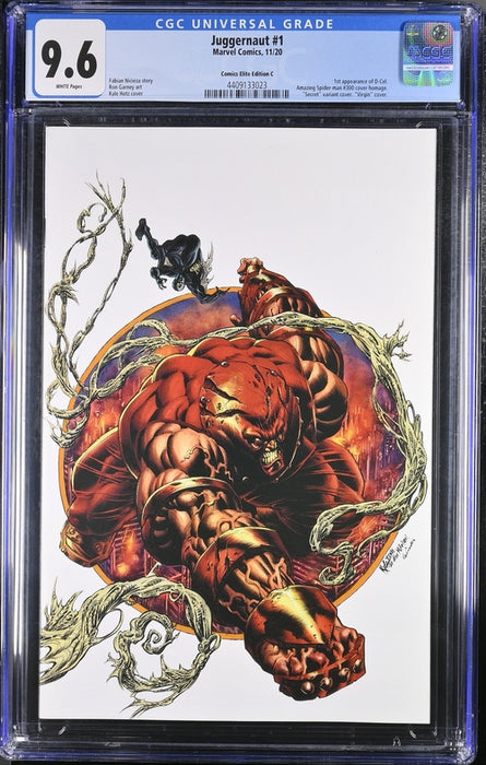 JUGGERNAUT #1Â CGC 9.6 HOTZ SECRET WHITE VIRGIN COMICS ELITE EDITION C