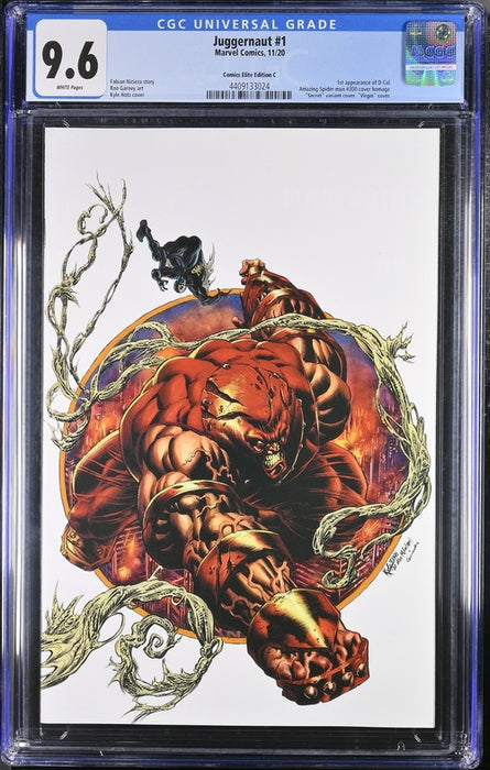 JUGGERNAUT #1Â CGC 9.6 HOTZ SECRET WHITE VIRGIN COMICS ELITE EDITION C