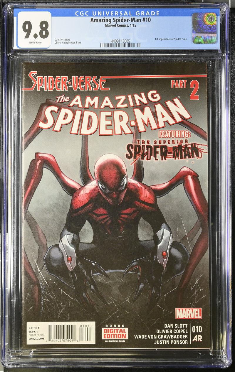 AMAZING SPIDER-MAN #10 CGC 9.8 1ST APP OF SPIDER-PUNK