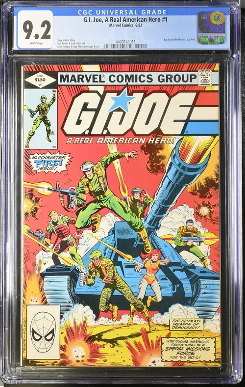 GI JOE G.I. JOE A REAL AMERICAN HERO #1 CGC 9.2 1982