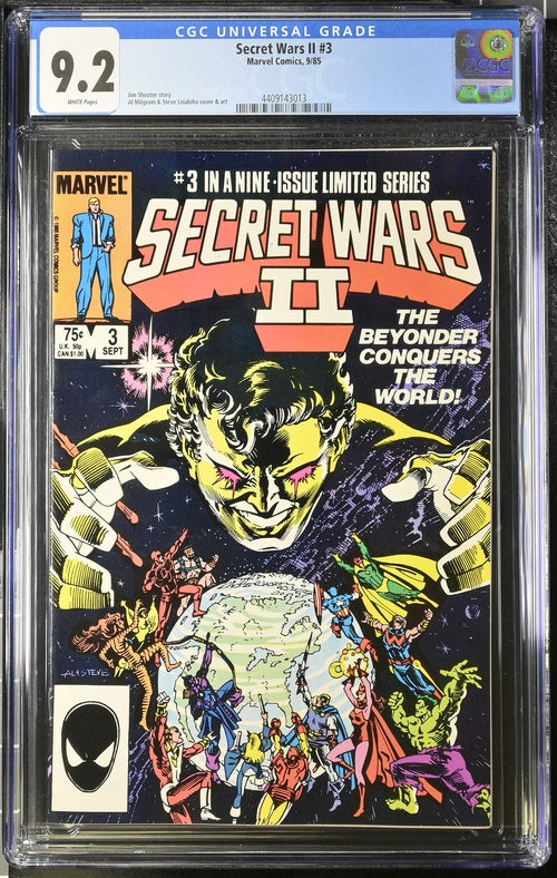 SECRET WARS II #1 CGC 9.2 85年7月