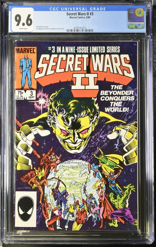 SECRET WARS II #1 CGC 9.6 Al Milgrom & Steve Leialoha 1985