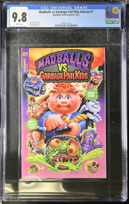 MADBALLS VS GARBAGE PAIL KIDS #1 CGC 9.8 ASHCAN