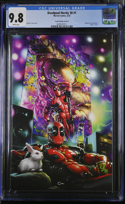 DEADPOOL NERDY 30 #1 CGC 9.8 CRAIN VARIANT COVER D 5/21