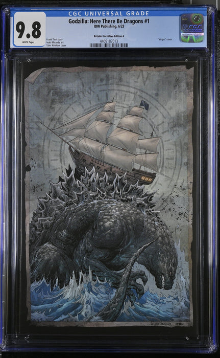 GODZILLA: HERE THERE BE DRAGONS #1 CGC 9.8 VIRGIN RETAILER INCENTIVE EDITION A