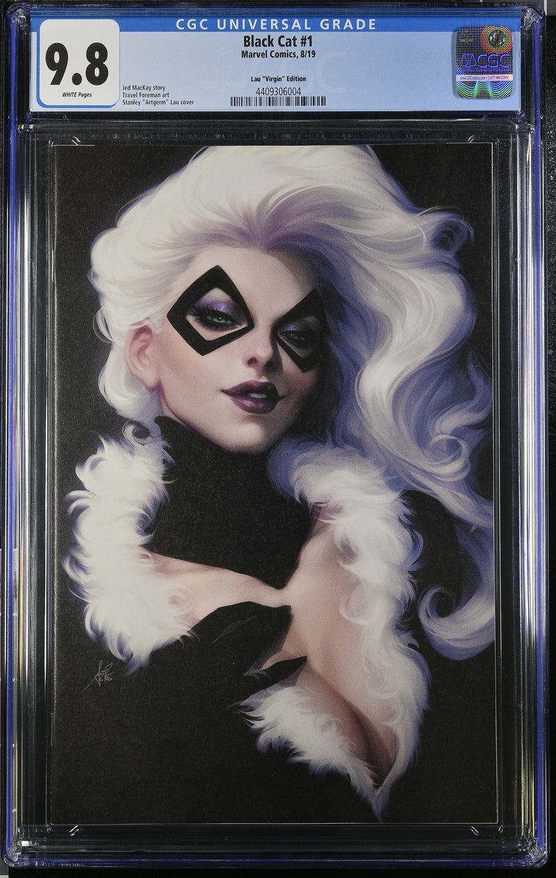 BLACK CAT #1 CGC 9.8 ARTGERM VIRGIN 1:200 RATIO VOL. 1 2019