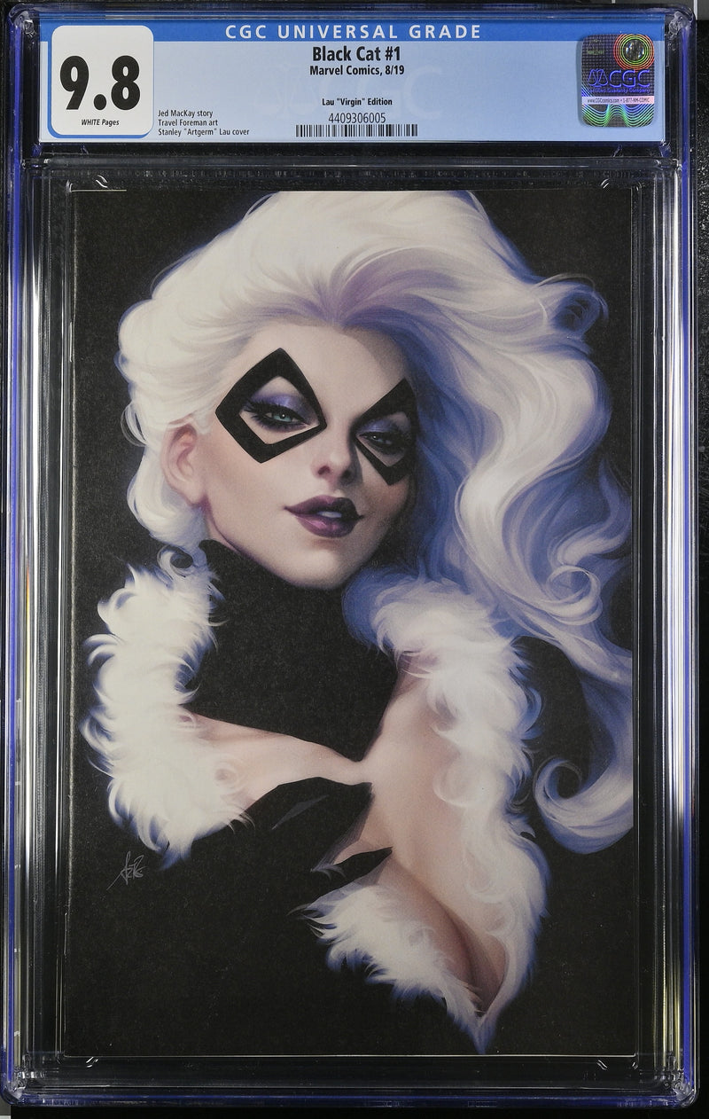 BLACK CAT #1 CGC 9.8 ARTGERM VIRGIN 1:200 RATIO VOL. 1 2019