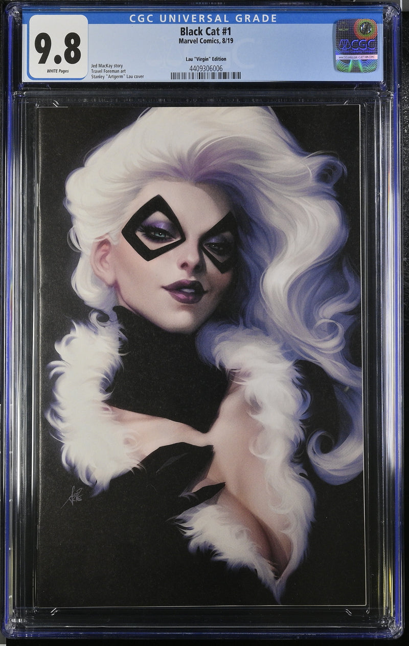 BLACK CAT #1 CGC 9.8 ARTGERM VIRGIN 1:200 RATIO VOL. 1 2019