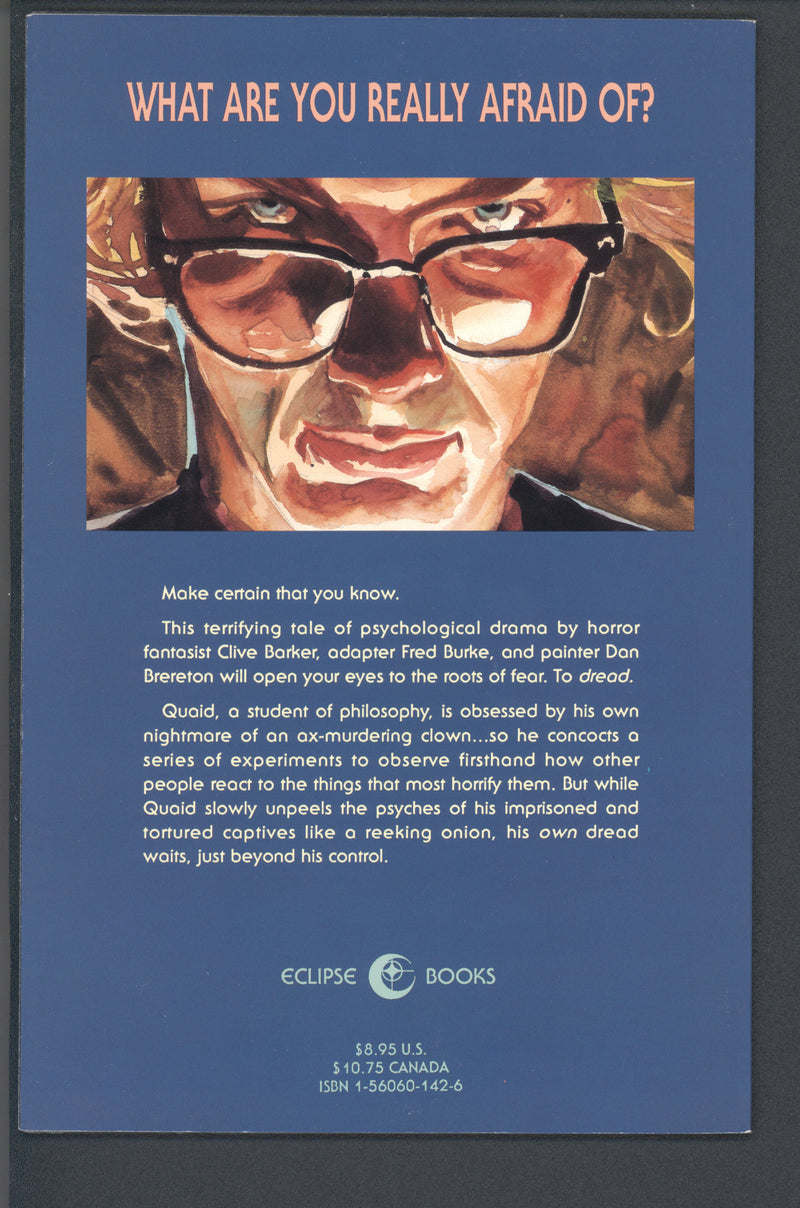 DREAD BY CLIVE BARKER TRADE PAPERBACK 1992