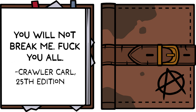 Dungeon Crawler Carl: Dungeon Anarchist's Cookbook Enamel Pin