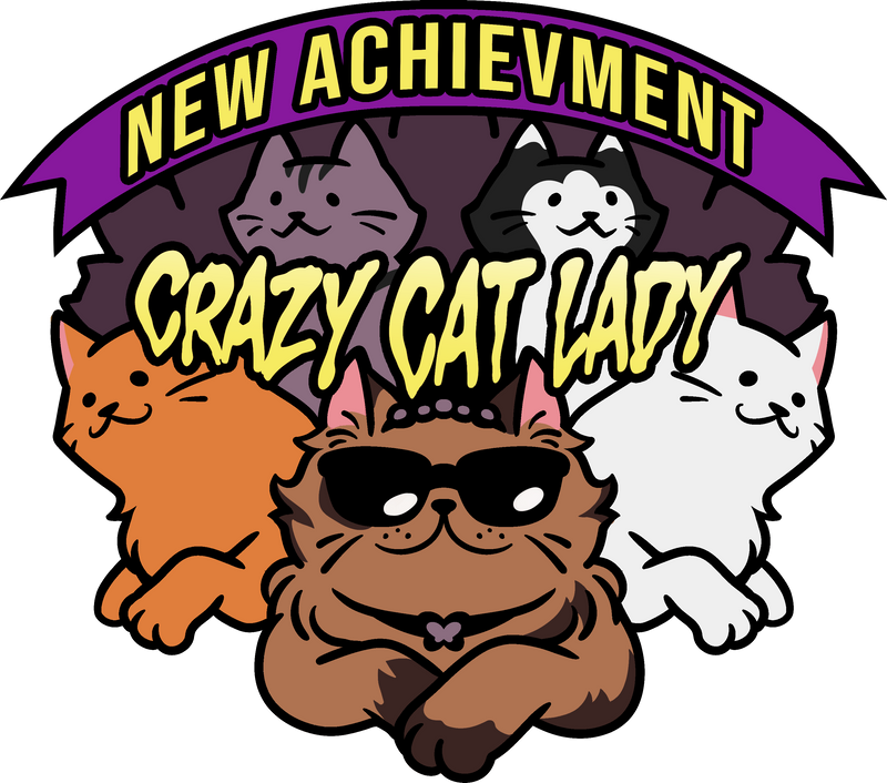 Dungeon Crawler Carl: New Achievement Crazy Cat Lady Enamel Pin