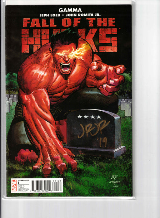 Fall of the Hulks: Gamma #1C Signed by John Romita Jr.