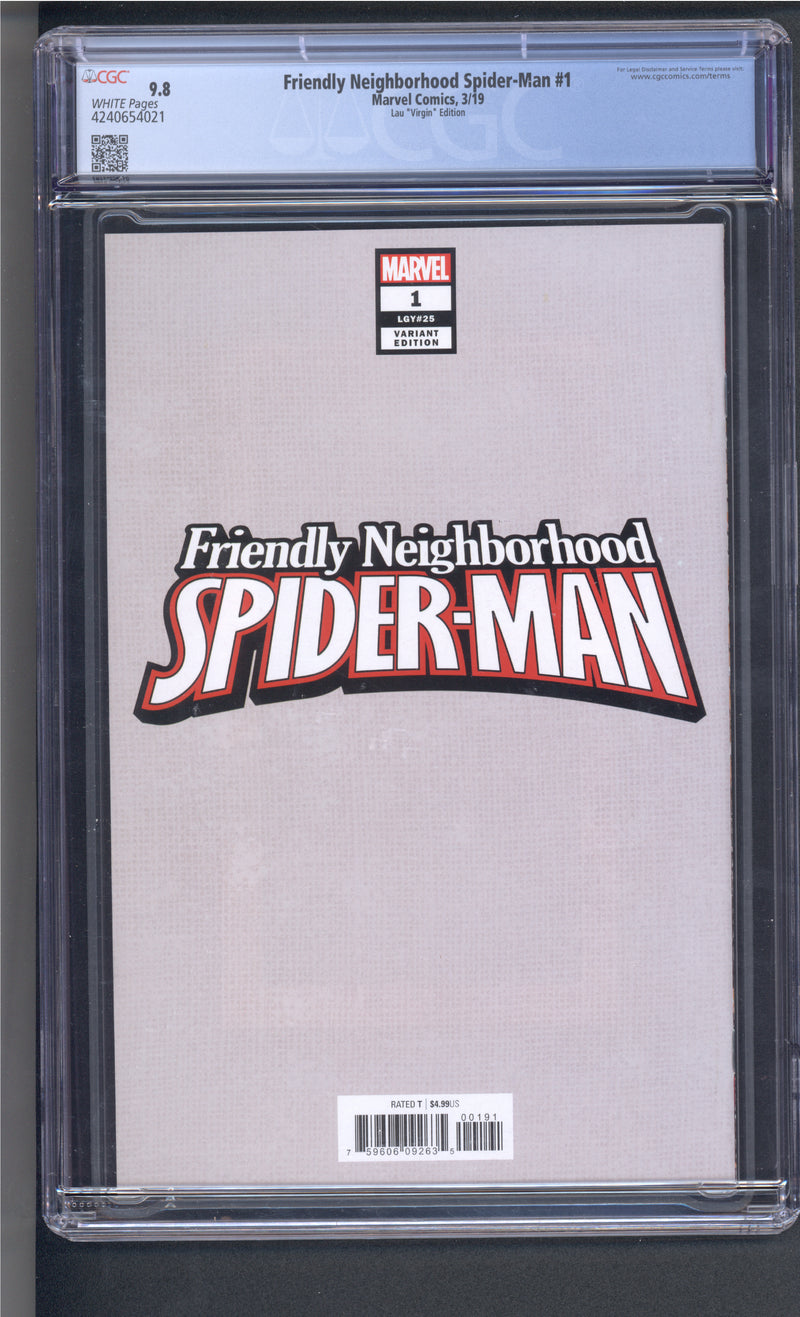 フレンドリー・ネイバーフッド・スパイダーマン #1 CGC 9.8 アートガーム ヴァージン