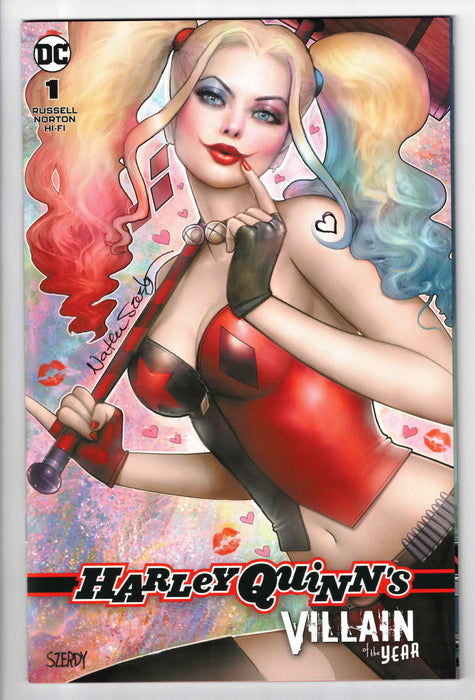 Harley Quinn's Villain Of The Year #1 CVR P Signed by Nathan Szerdy Variant A