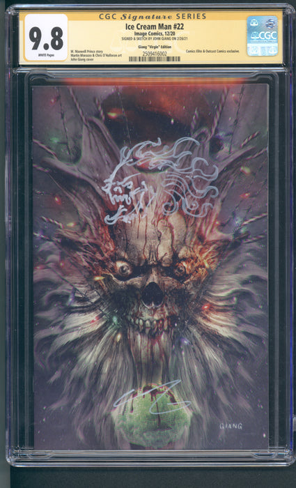 ICE CREAM MAN #22 CGC SS 9.8 SKETCH & SIGNED BY JOHN GIANG VIRGIN