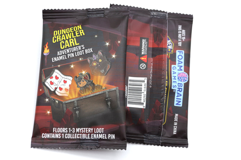 Dungeon Crawler Carl Adventurer's Pin Loot Box: Floors 1-3 (12 Count Box)