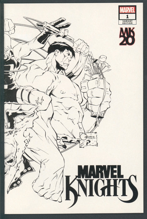 Marvel Knights #1 Joe Quesada 1:200 Ratio Hidden Gem Wraparound Sketch Variant