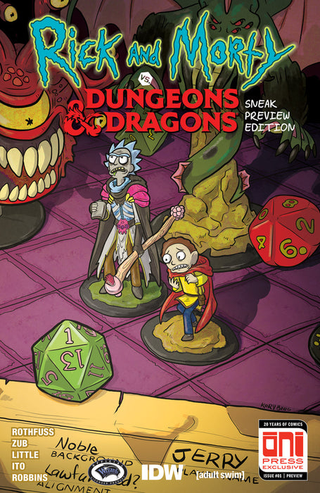 Rick and Morty Vs. Dungeons & Dragons #1 Sneak Preview VERY RARE