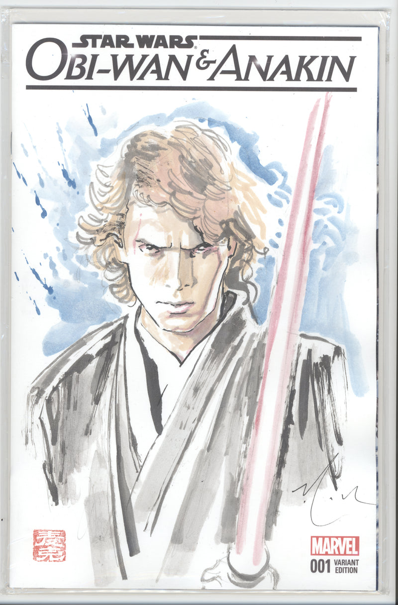 STAR WARS OBI-WAN AND ANAKIN DAVID MACK ART #2
