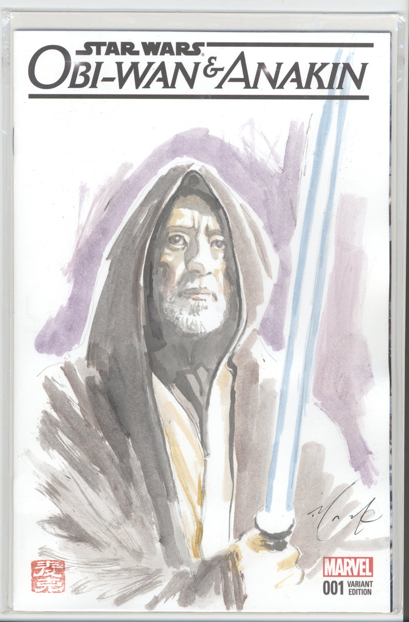 STAR WARS OBI-WAN AND ANAKIN DAVID MACK ART #1