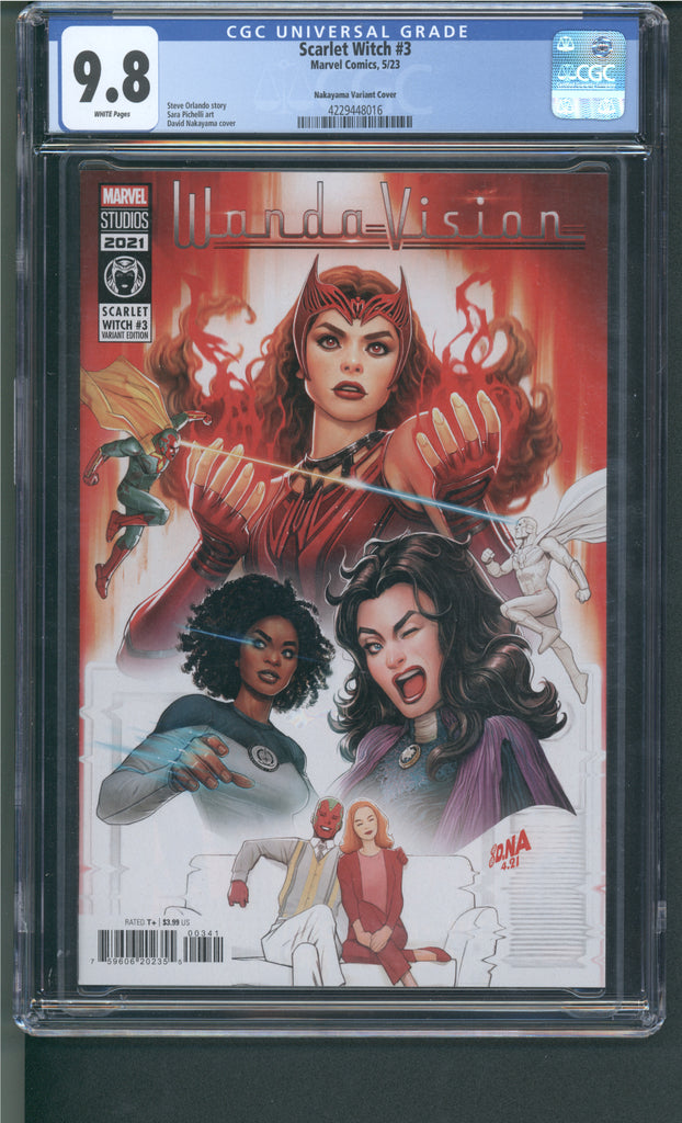 SCARLET WITCH #3 CGC 9.8 NAKAYAMA MCU VARIANT COVER