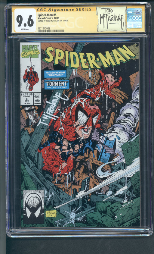 Spider-Man #5 CGC SS 9.6 SIGNED BY TODD MCFARLANE