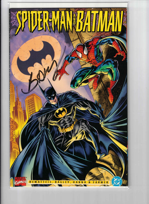 Spider-man and Batman Signed by Mark Bagley DC