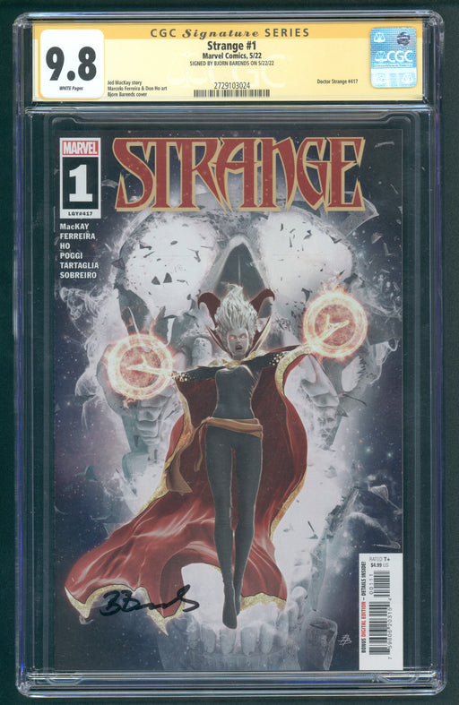 Strange #1 CGC SS 9.8 SIGNED BY BJORN BARENDS 024