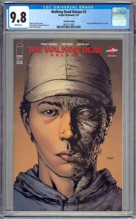 WALKING DEAD DELUXE #2 CGC 9.8 2ND PRINT