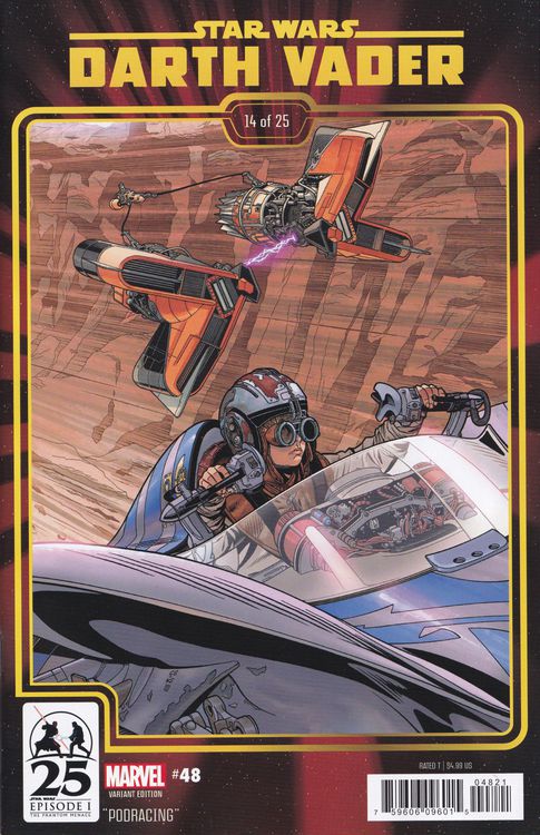 STAR WARS: DARTH VADER #48 CHRIS SPROUSE THE PHANTOM MENACE 25TH ANNIVERSARY VAR VOL. 3