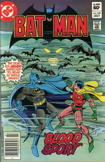 BATMAN #349 NEWSSTAND EDITION 1982