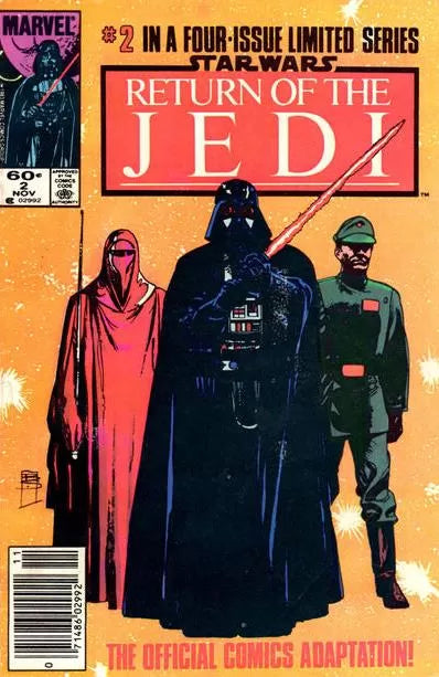 STAR WARS RETURN OF THE JEDI #2 NEWSSTAND EDITION 1983