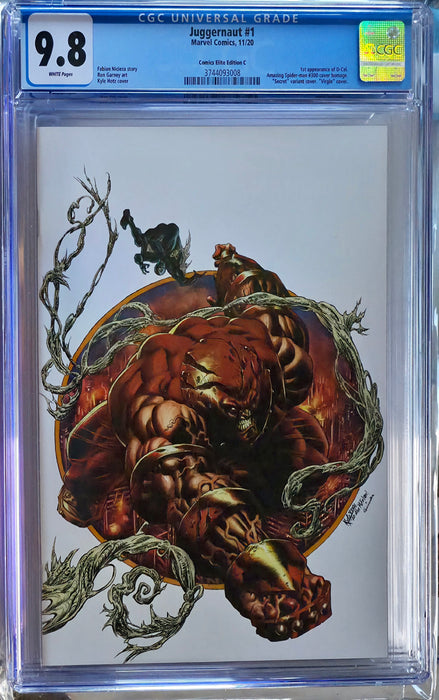 JUGGERNAUT #1 CGC 9.8 HOTZ SECRET WHITE VIRGIN COMICS ELITE EDITION C